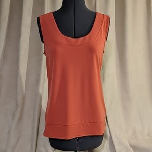Orange sleeveless top